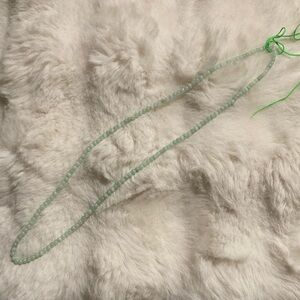 1980s green jade necklace